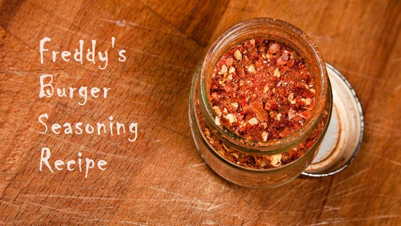 Freddy's Burger Seasoning Recipe